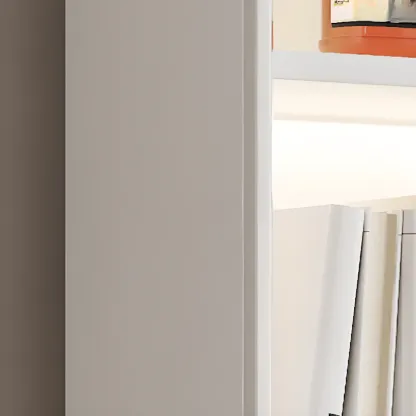 Stylish Glass Display Cabinet with Shelves & Lighting for Kitchen Image - 6