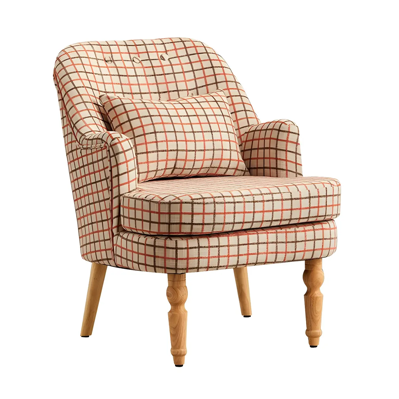 Scandinavian Patterned Upholstery Lounge Chair Image - 13 | homeyfad