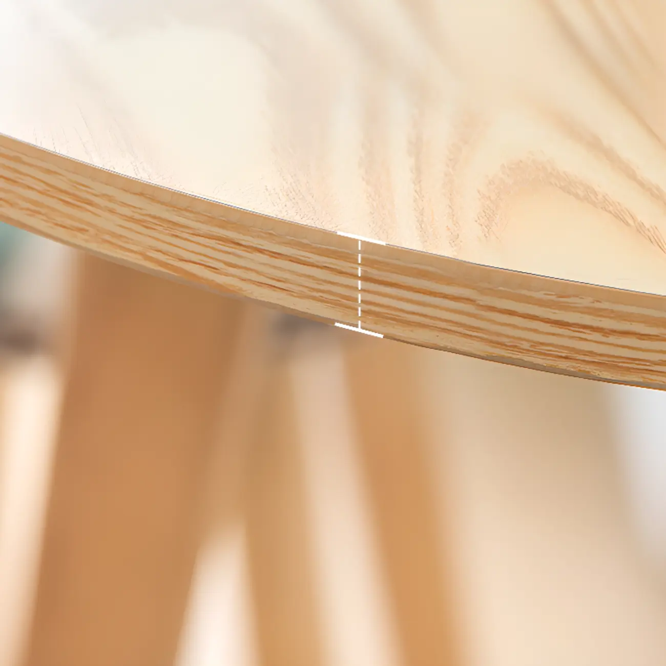 Nordic Wooden 36 inches Round Bar Table Set with Footrest Image - 3 | homeyfad