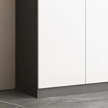 Modern Wooden Display Cabinet with Glass Shelves Image - 15