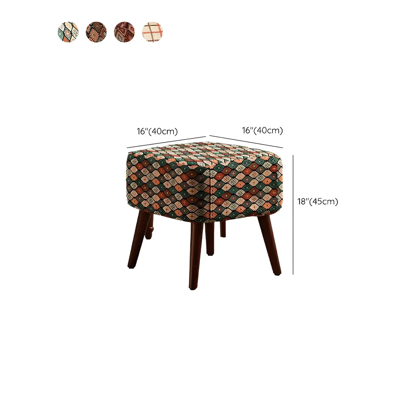 Scandinavian Patterned Upholstery Lounge Chair Image - 21