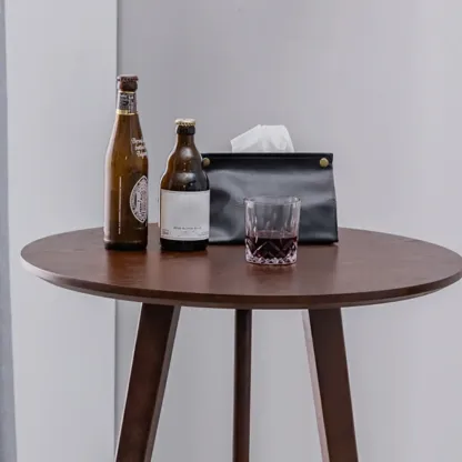 Modern Wooden Height Bar Table with Round Stools for Bistro Image - 7