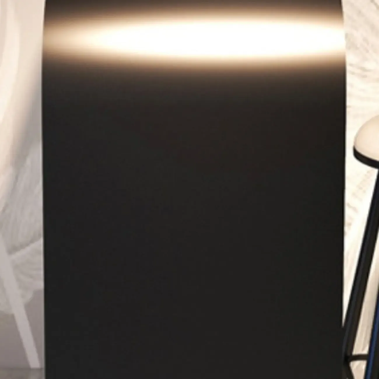 Minimalist Sleek White Metal Bar Table for Modern Home Image - 4