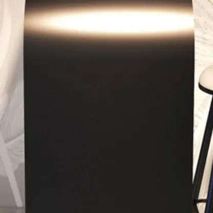 Minimalist Sleek White Metal Bar Table for Modern Home Image - 4