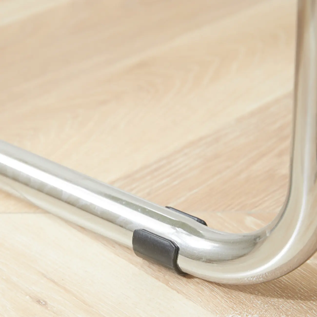 Simple Metal Armless Dining Chair in Yellow Solid Back Image - 12 | homeyfad