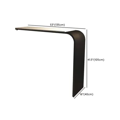 Minimalist Sleek White Metal Bar Table for Modern Home Image - 10