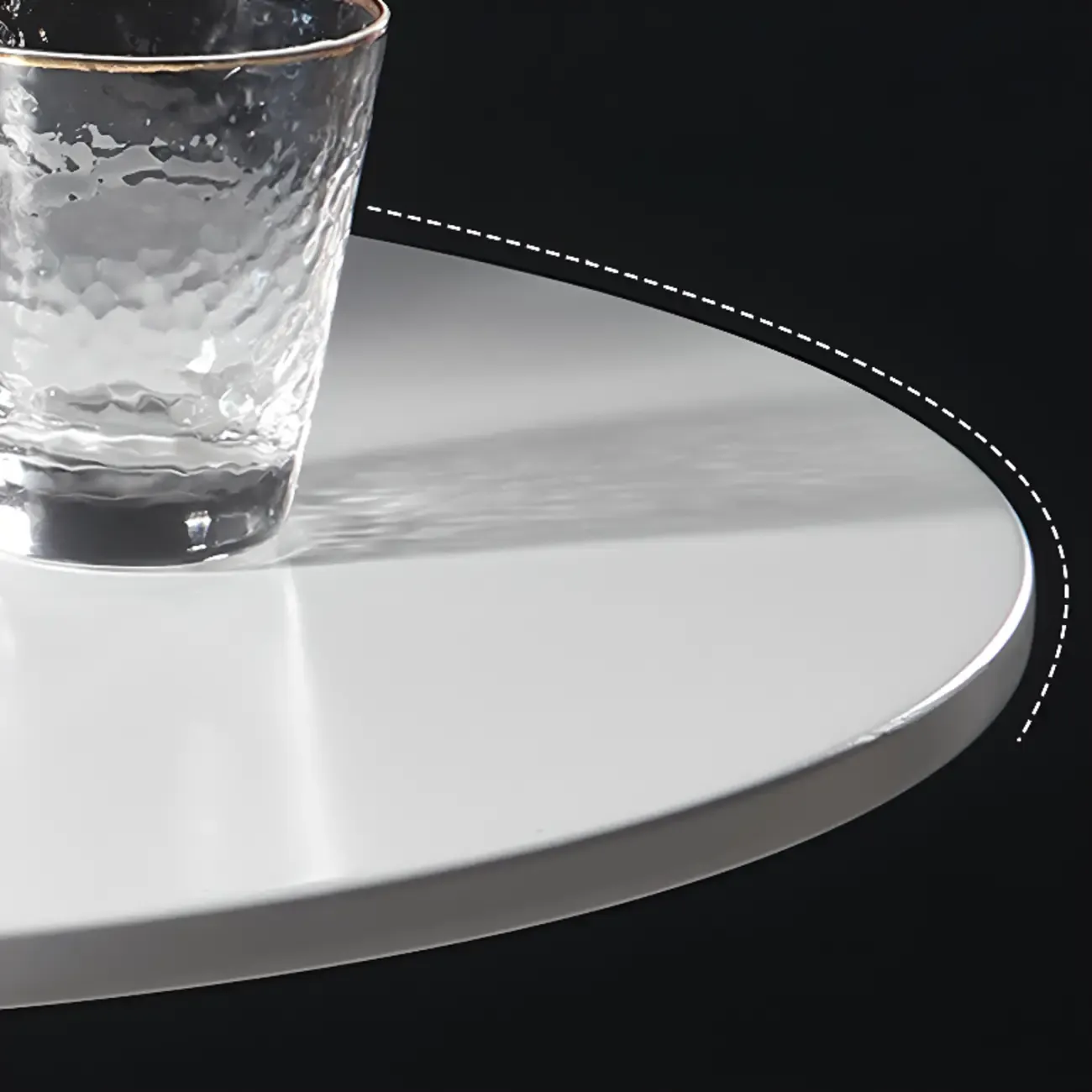 Modern Round White Acrylic Pub Bar Table for Bistro Image - 6