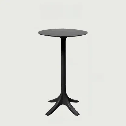 Modern Round White Acrylic Pub Bar Table for Bistro Image - 9