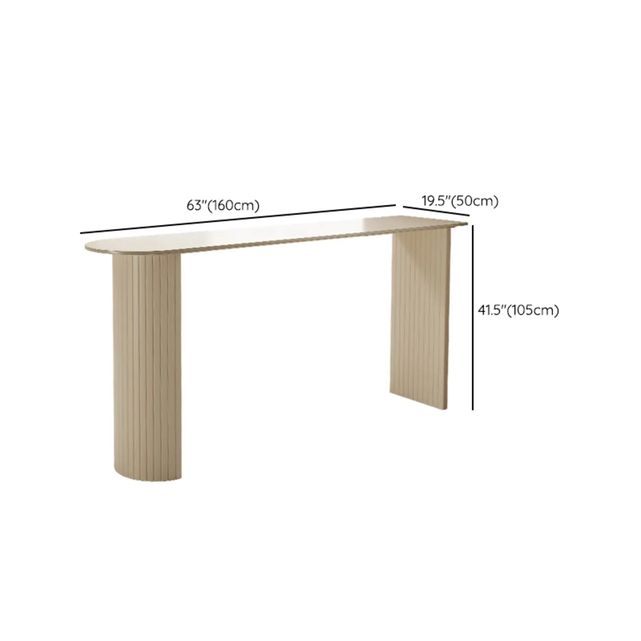 Minimalist White Narrow Marble Bar Table Set Image - 11 | homeyfad