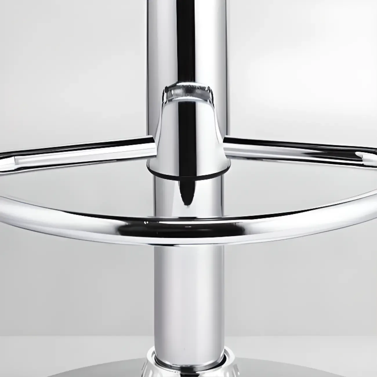 Adjustable Swivel Bar Stools with Cushioned Backrest Image - 14