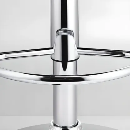 Adjustable Swivel Bar Stools with Cushioned Backrest Image - 14