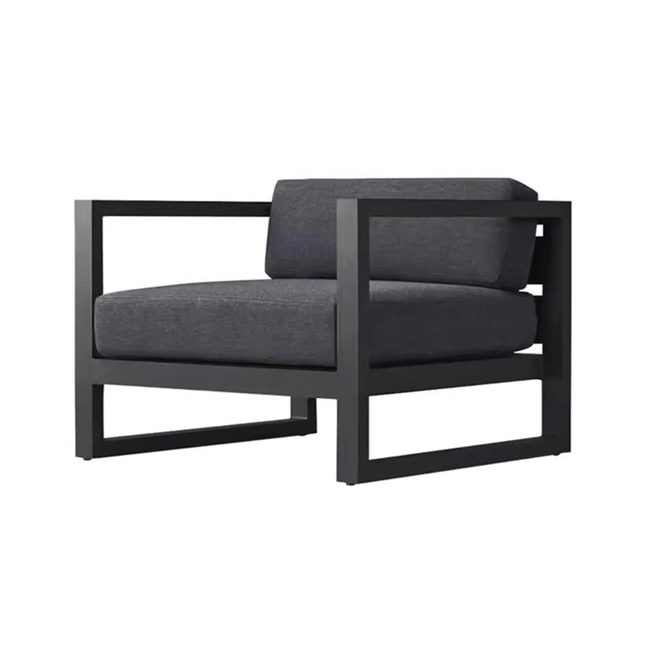 Modern Outdoor Waterproof Sofa Made of Metal Frame Image - 2 | homeyfad