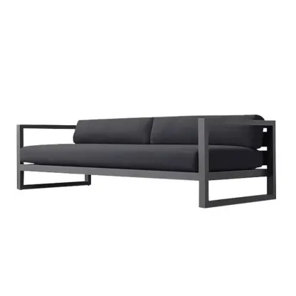 Modern Outdoor Waterproof Sofa Made of Metal Frame Image - 3