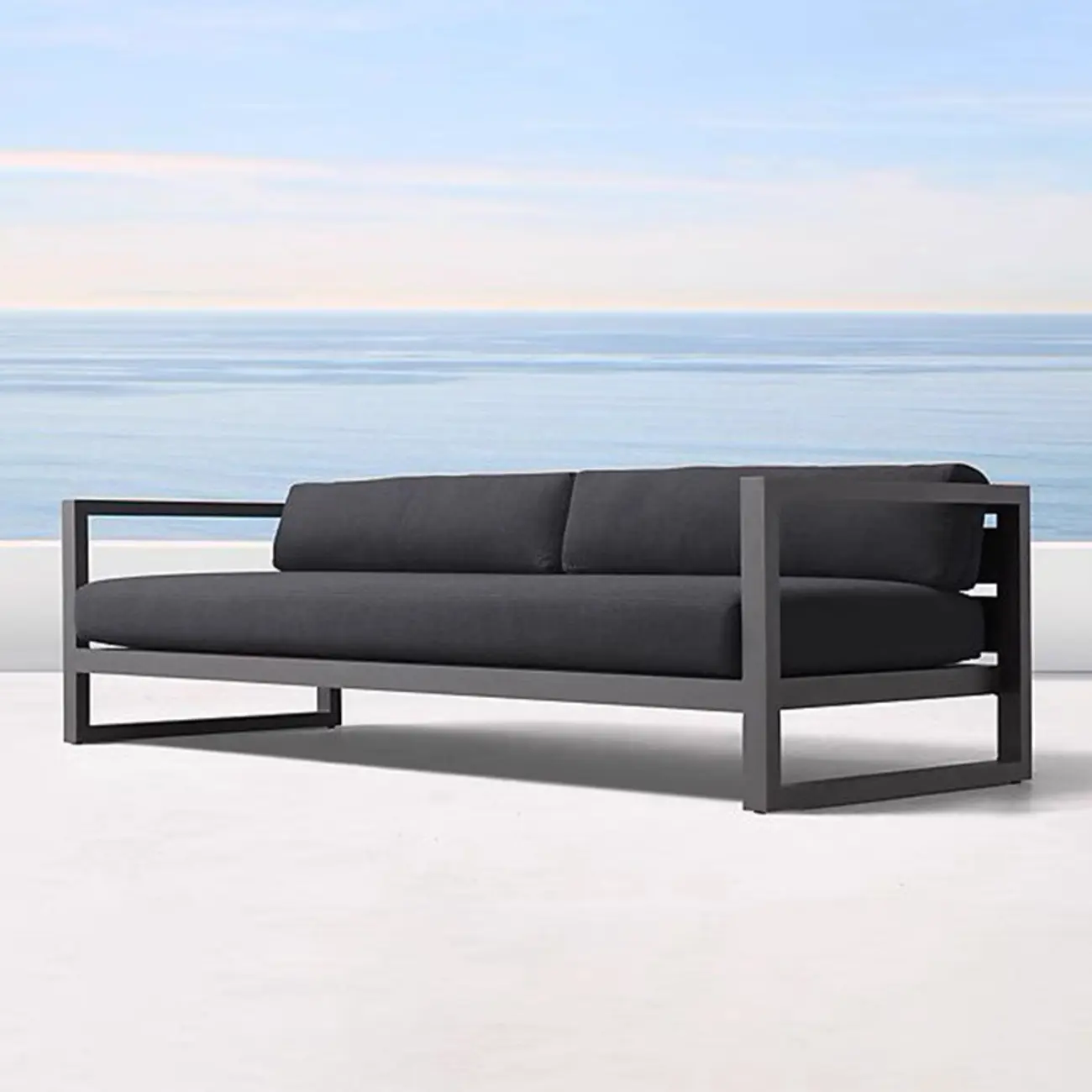 Modern Outdoor Waterproof Sofa Made of Metal Frame Image - 6 | homeyfad