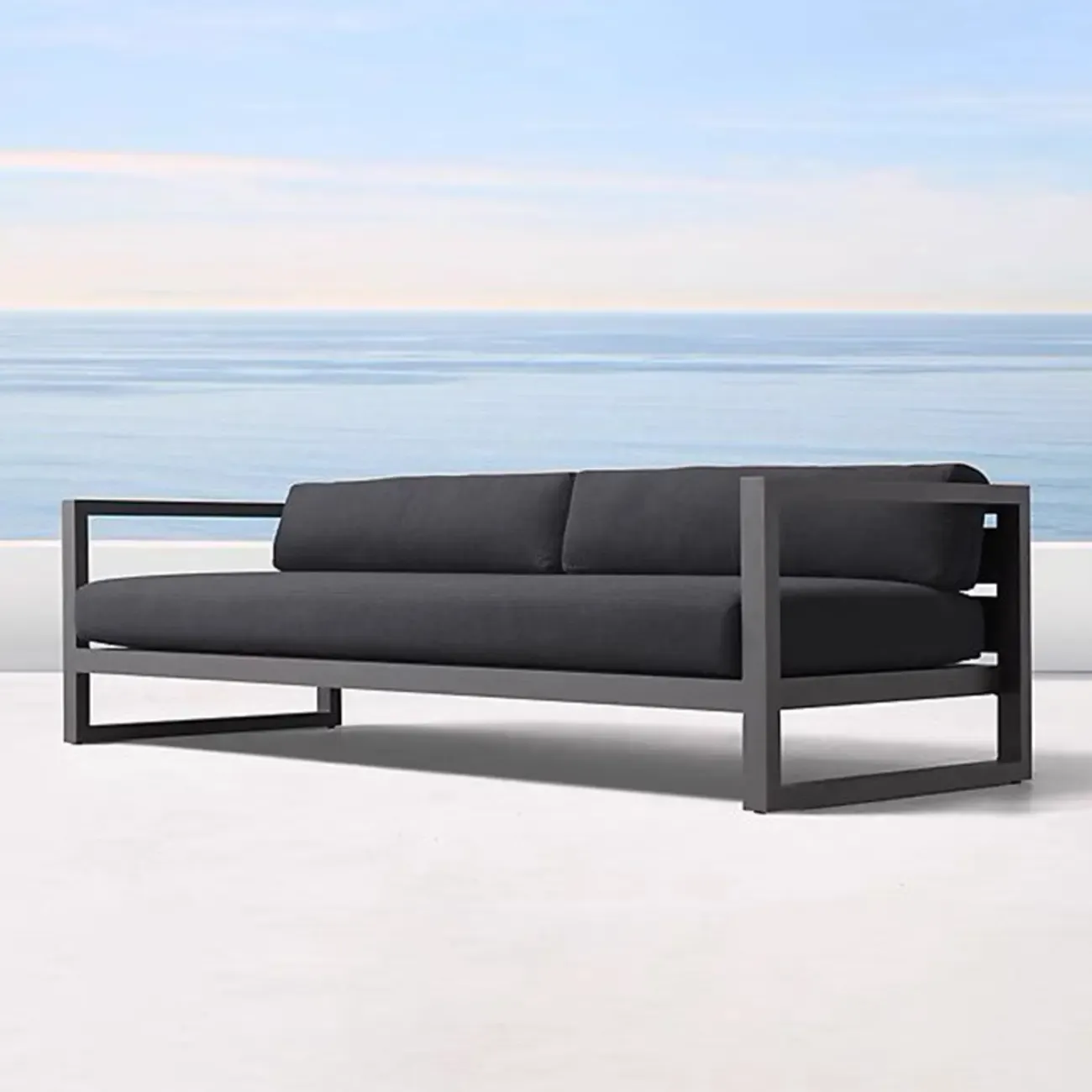 Modern Outdoor Waterproof Sofa Made of Metal Frame Image - 6