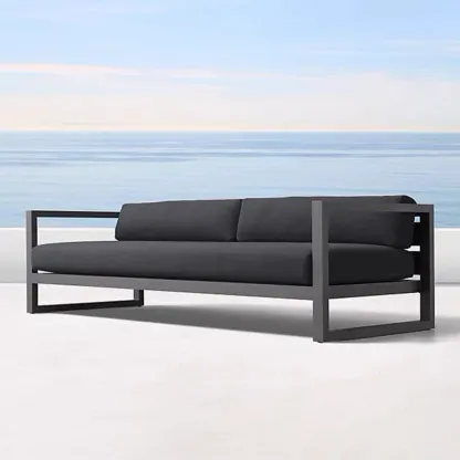 Modern Outdoor Waterproof Sofa Made of Metal Frame Image - 6
