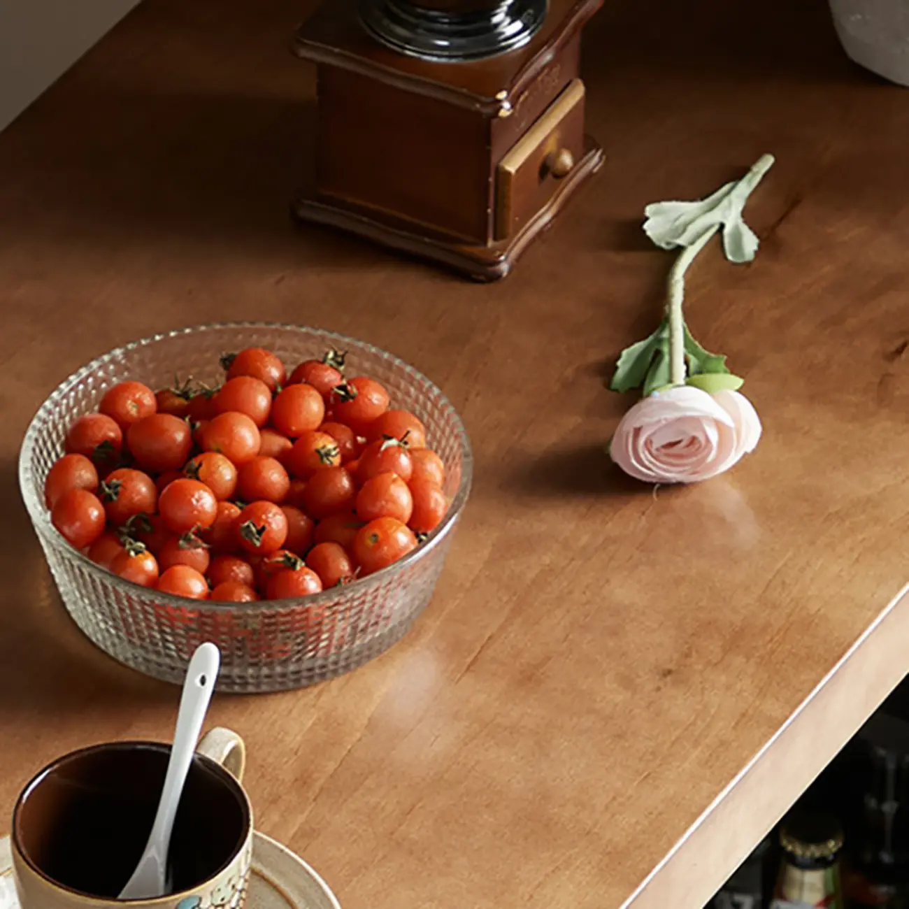 Wooden Narrow Bar Table with Double Storage Shelves Image - 8 | homeyfad