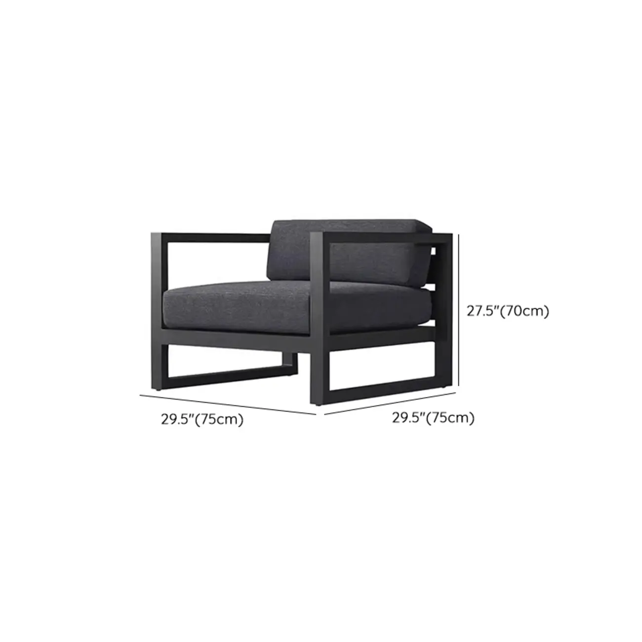 Modern Outdoor Waterproof Sofa Made of Metal Frame #size | homeyfad
