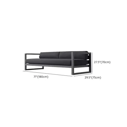 Modern Outdoor Waterproof Sofa Made of Metal Frame Image - 13