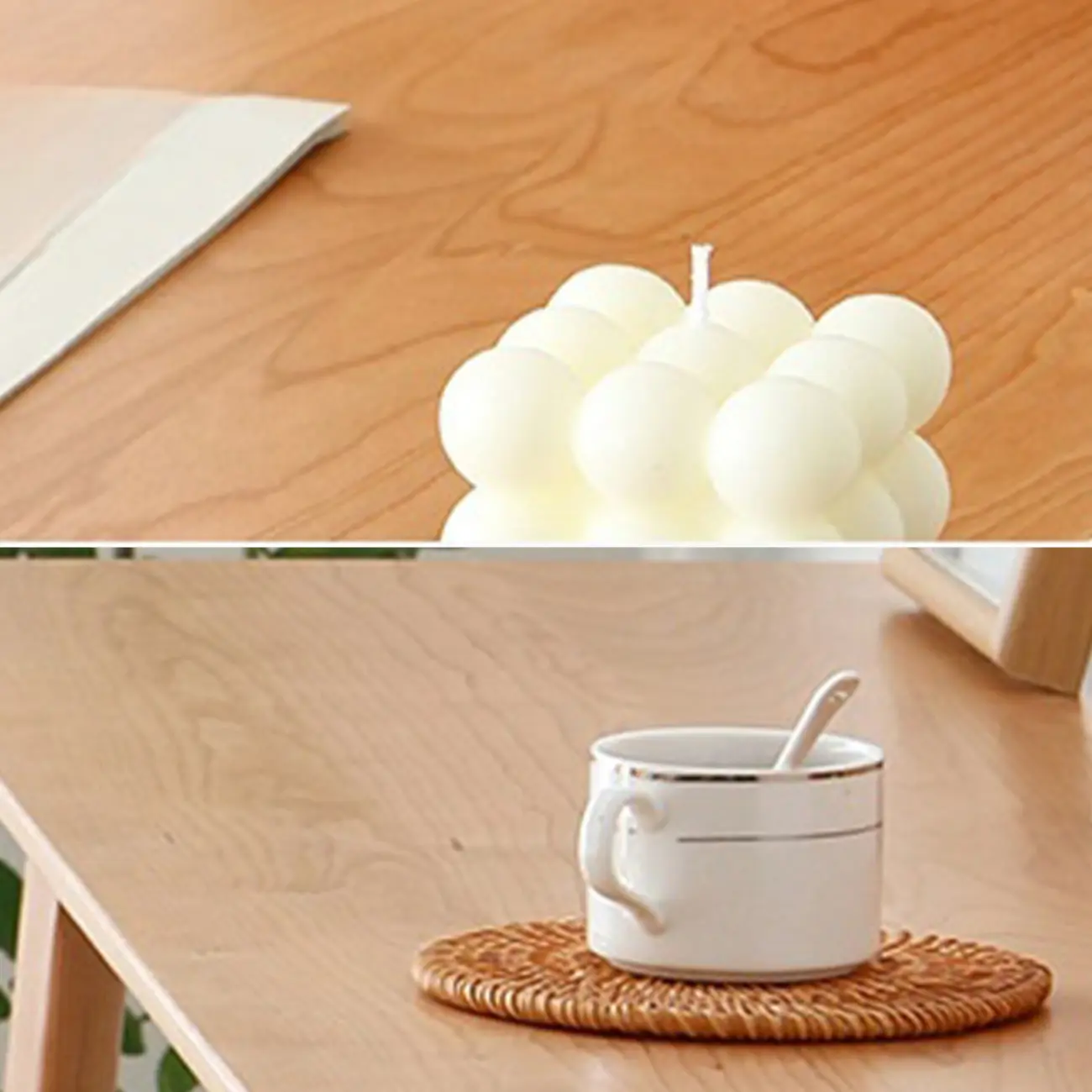 Rustic Soild Wood Dining Bar Table with Trestle Legs for Modern Home Image - 7 | homeyfad