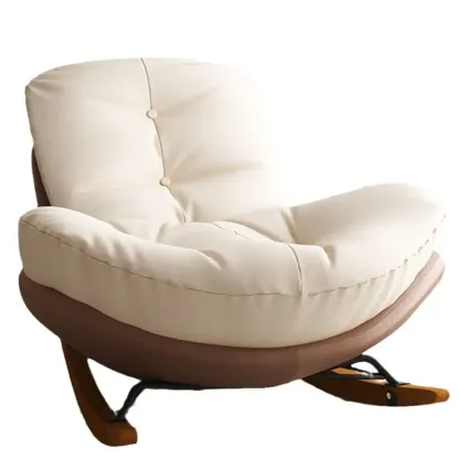 Modern Upholstered Rocking Chair for Stylish Living Rooms Image - 6