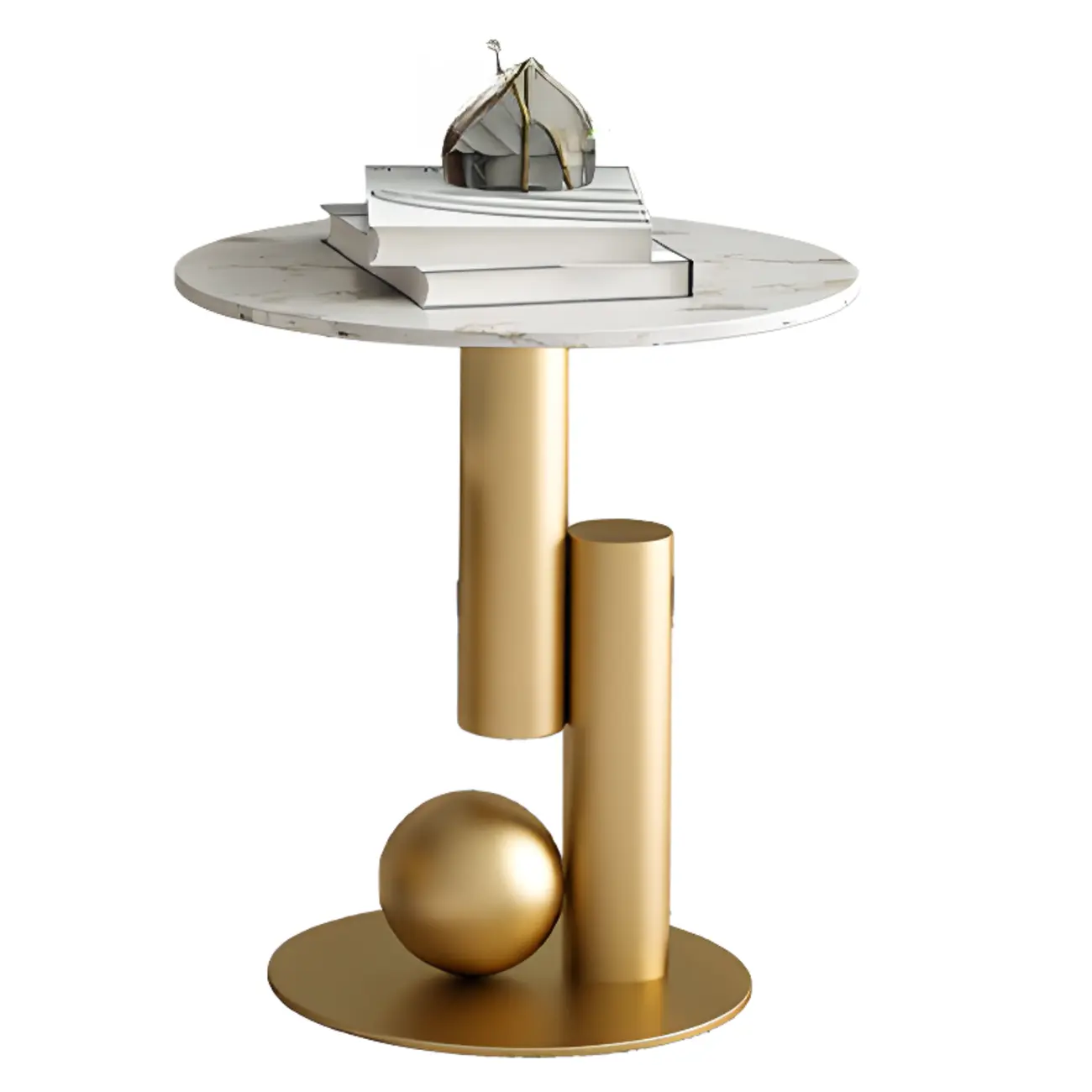 Modern Light Luxury White Oval Coffee Table with Metal Base Image - 8 | homeyfad