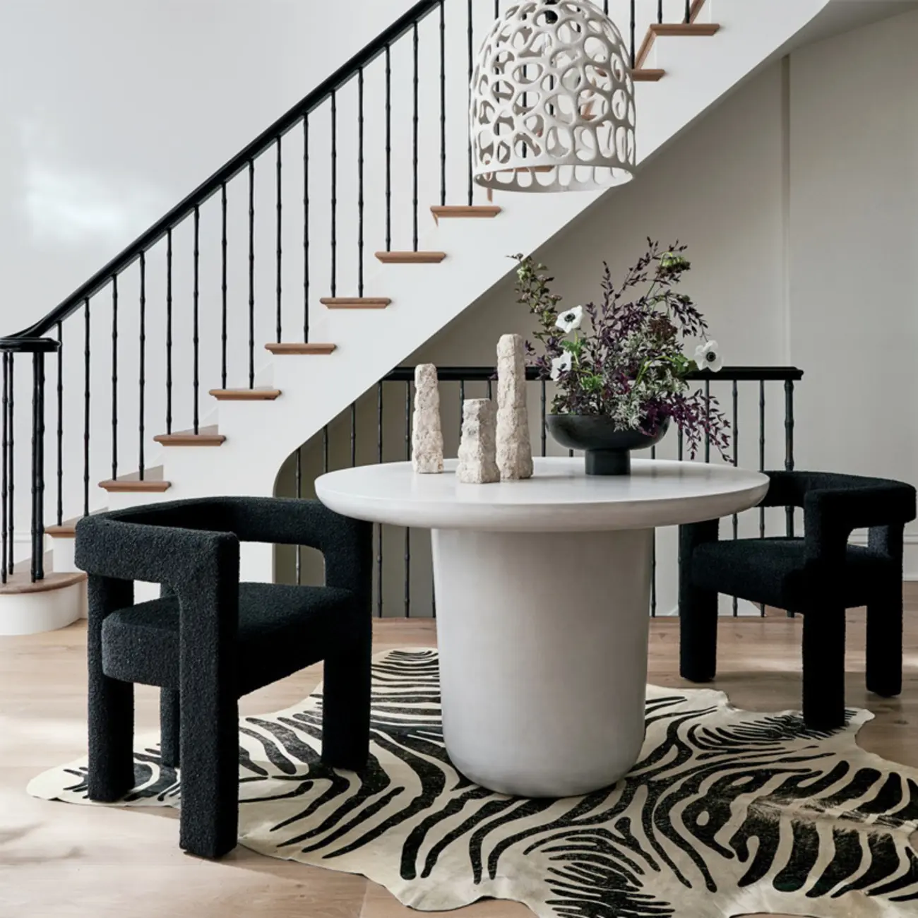 Modern Sherpa Upholstery Arm Chair for Living Room Image - 2 | homeyfad