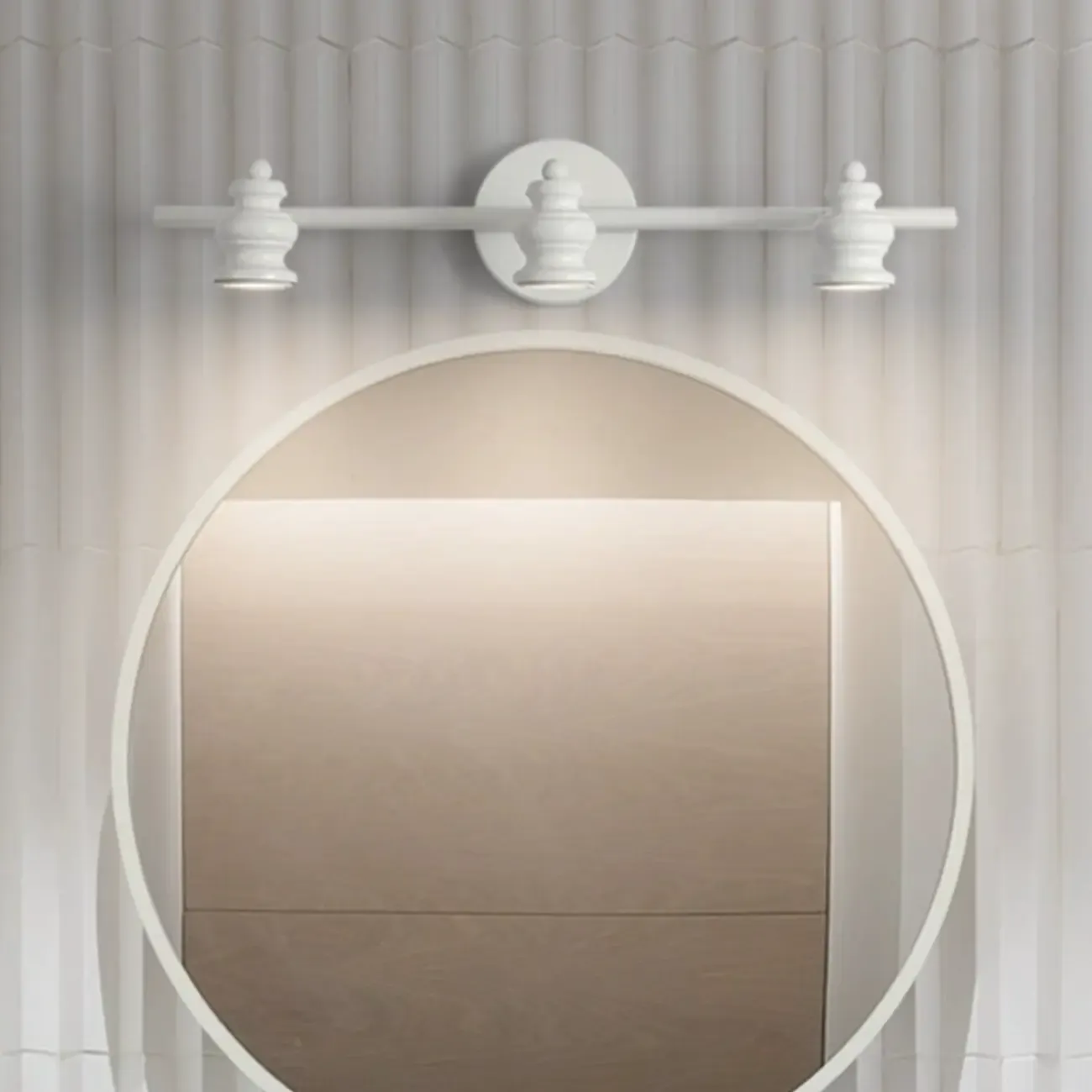 Large 4-Light Bathroom Vanity Light Fixture with Bi-pin Bulb Image - 4