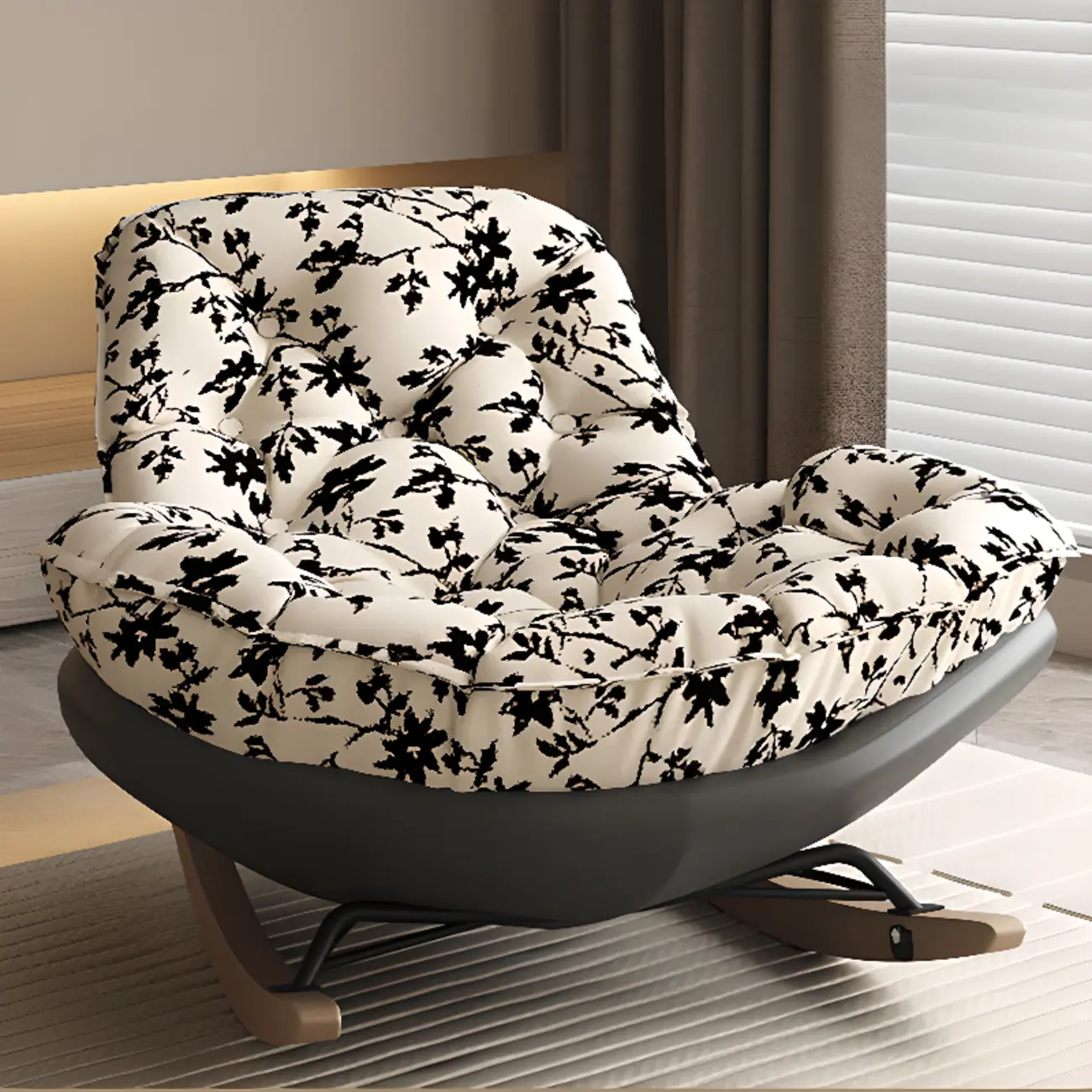 Modern Upholstered Rocking Chair for Stylish Living Rooms Image - 12 | homeyfad