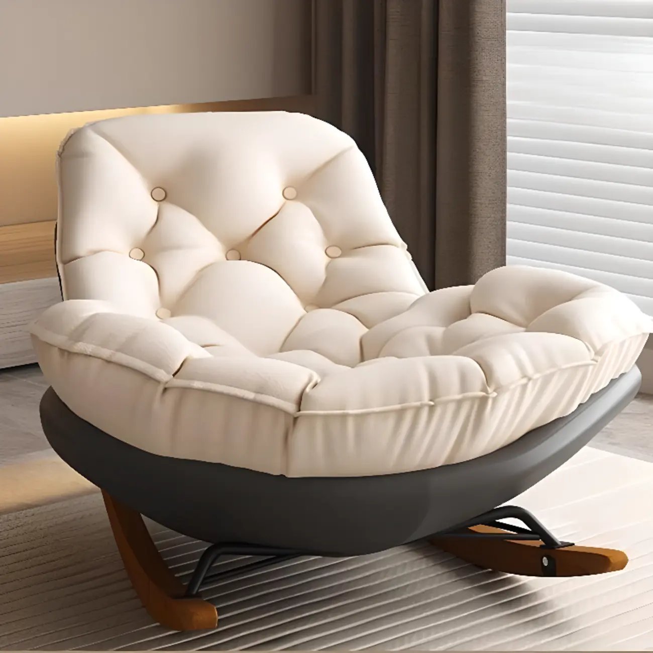 Modern Upholstered Rocking Chair for Stylish Living Rooms Image - 13 | homeyfad