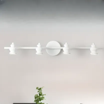 Large 4-Light Bathroom Vanity Light Fixture with Bi-pin Bulb Image - 6