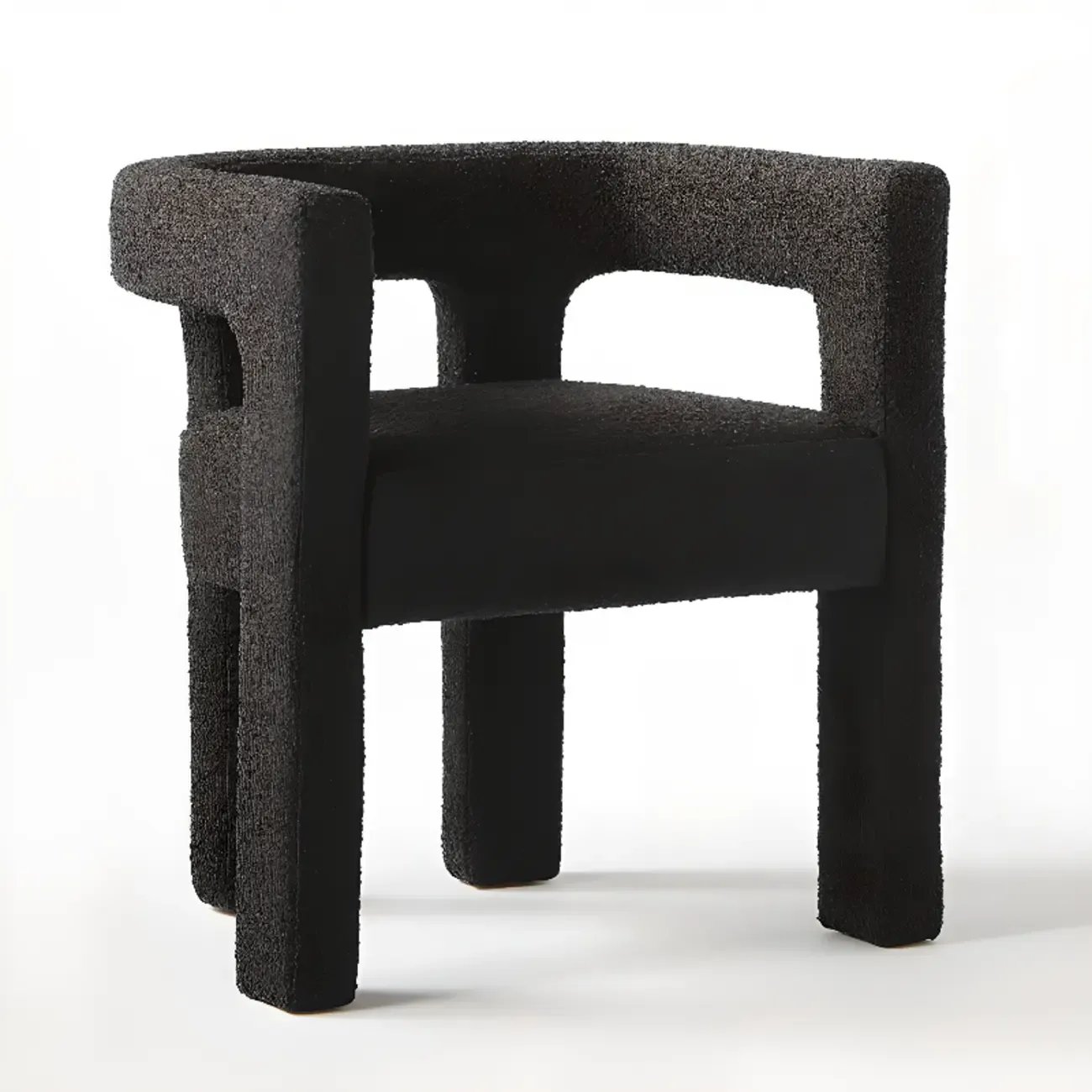 Modern Sherpa Upholstery Arm Chair for Living Room Image - 5