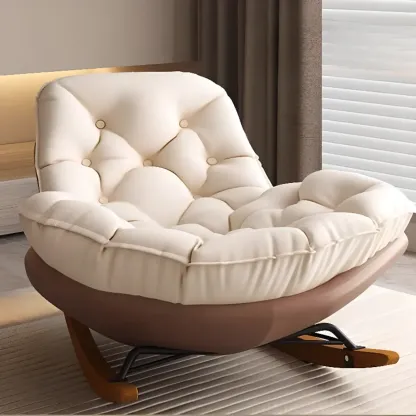 Modern Upholstered Rocking Chair for Stylish Living Rooms Image - 14