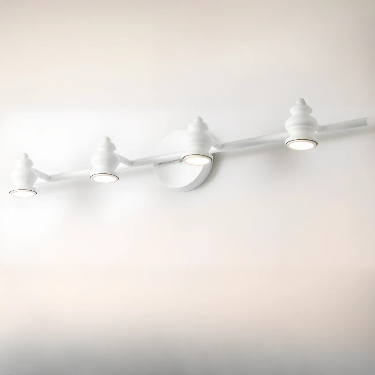 Large 4-Light Bathroom Vanity Light Fixture with Bi-pin Bulb Image - 9