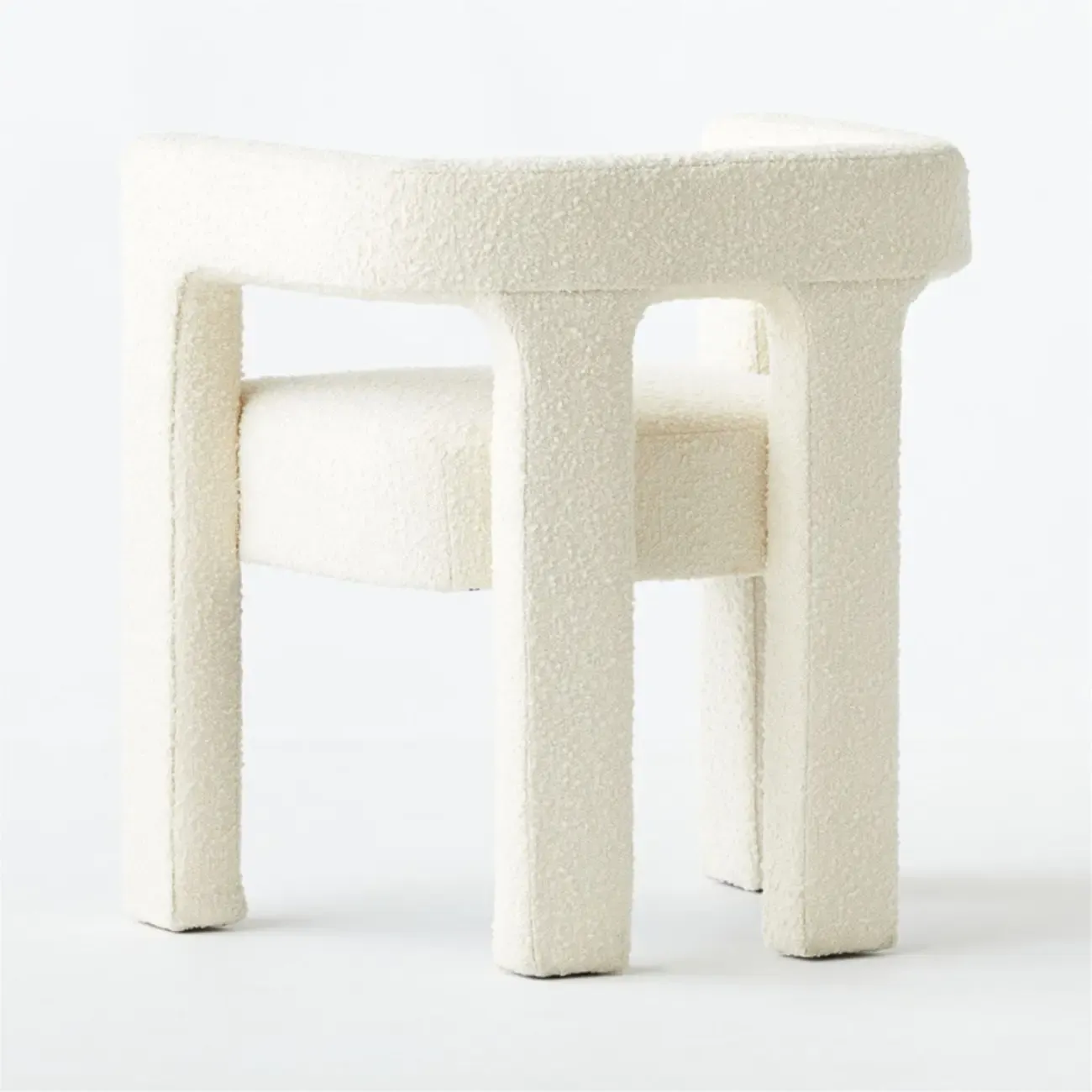 Modern Sherpa Upholstery Arm Chair for Living Room Image - 9