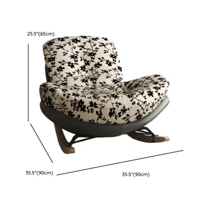 Modern Upholstered Rocking Chair for Stylish Living Rooms Image - 19