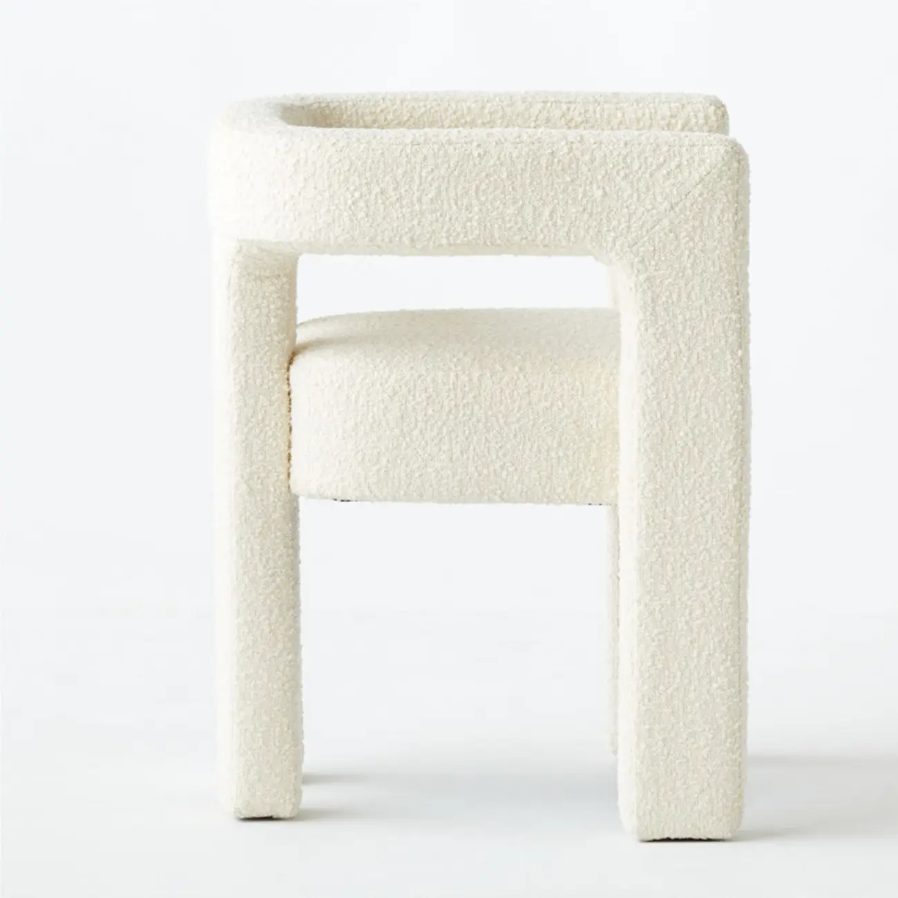 Modern Sherpa Upholstery Arm Chair for Living Room Image - 10 | homeyfad