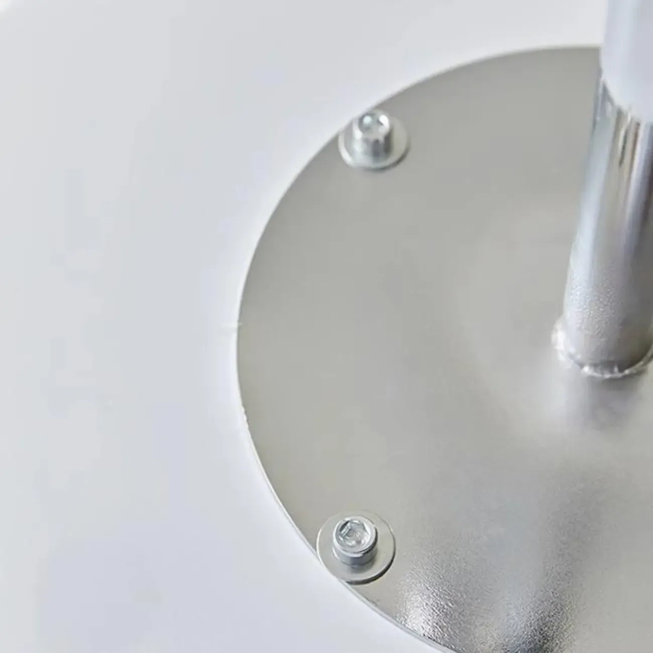 Round Wood End Table for Living Room with 3 Metal Legs Image - 11