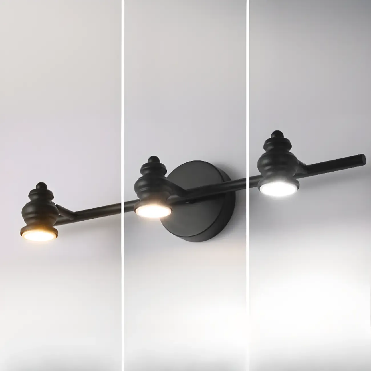 Large 4-Light Bathroom Vanity Light Fixture with Bi-pin Bulb Image - 12