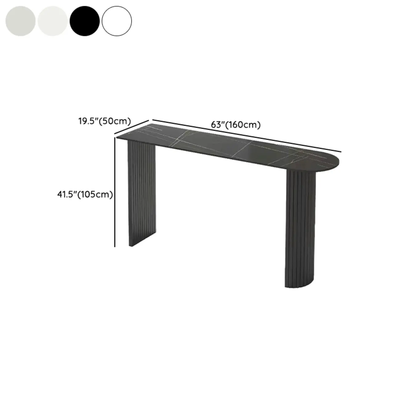 Modern Simple Bar Table with Stone Top in Beige for Home Image - 16 | homeyfad