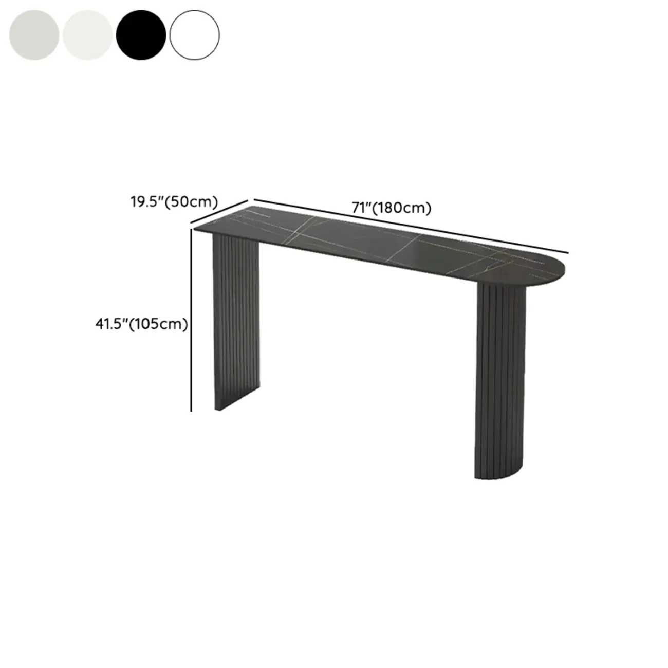 Modern Simple Bar Table with Stone Top in Beige for Home Image - 17 | homeyfad