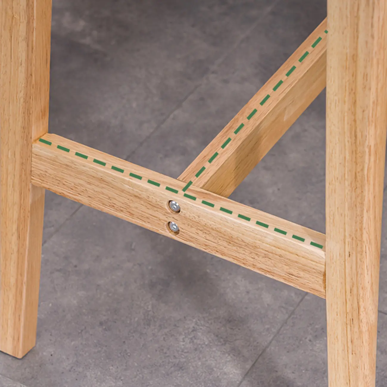 Nordic Wooden Rectangle Bar Table with Footresst for Living Room Image - 9 | homeyfad