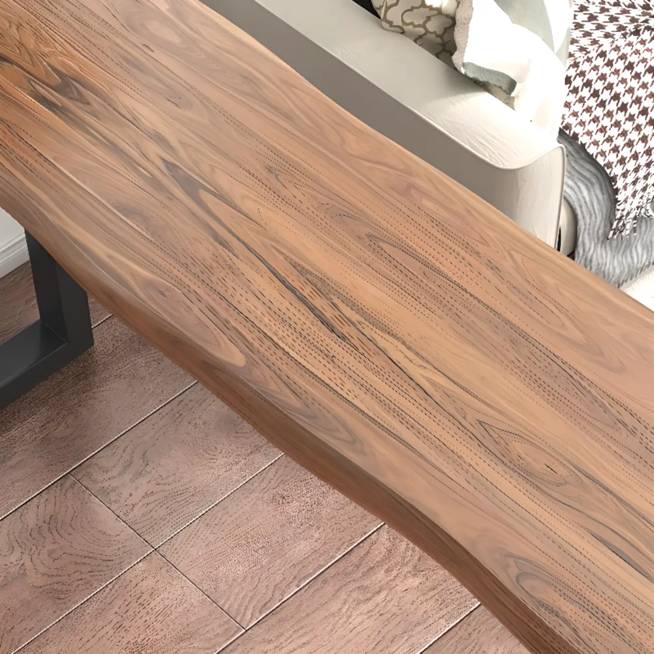 Rustic Wood Bar Table with Double Pedestal for Home Gatherings Image - 11 | homeyfad