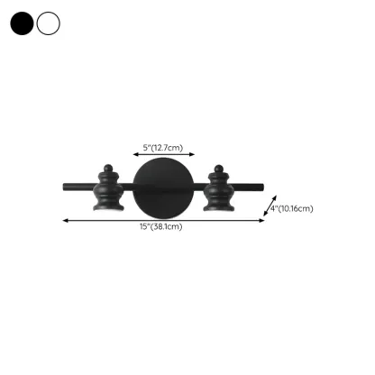 Large 4-Light Bathroom Vanity Light Fixture with Bi-pin Bulb #size