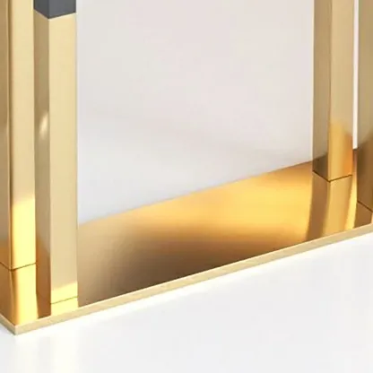 Luxury Black Metal Height Bar Table with Golden Legs for 8 People Image - 7