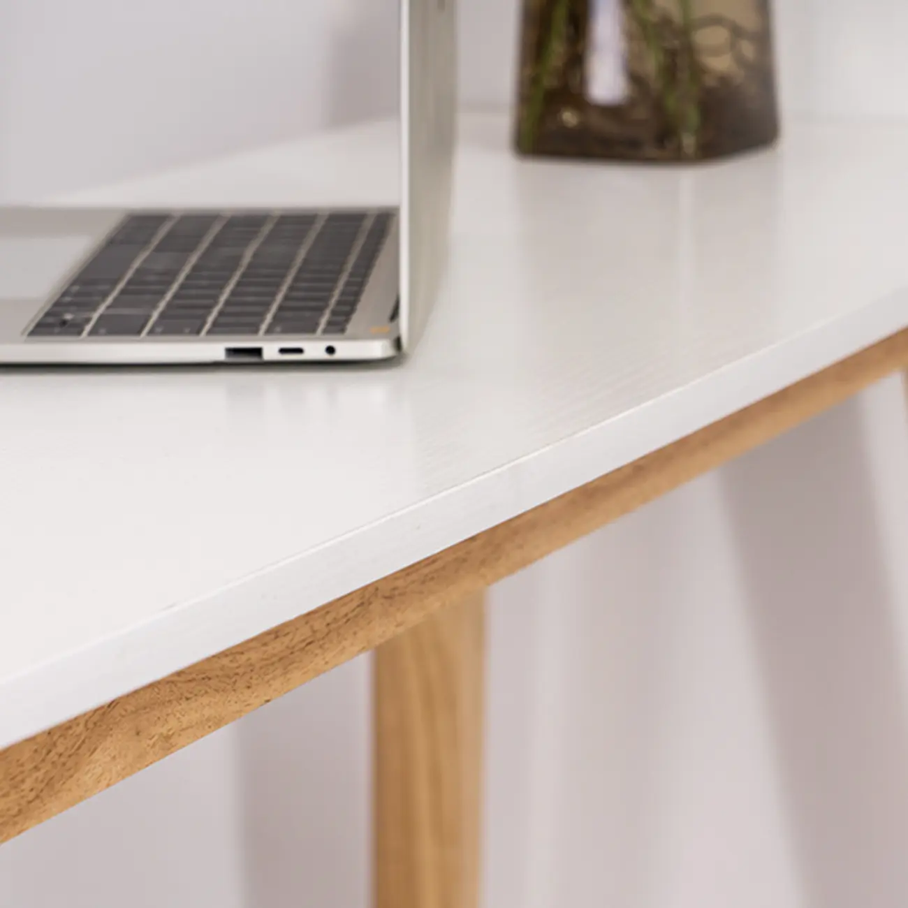 Nordic Wooden Rectangle Bar Table with Footresst for Living Room Image - 11 | homeyfad