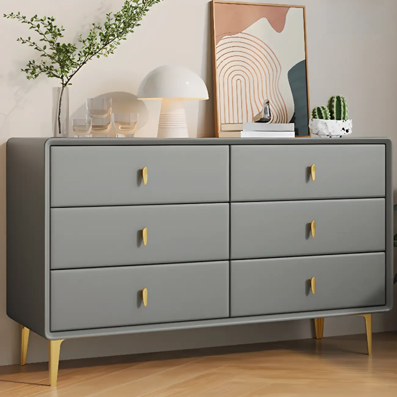 Modern Wood Dresser with Drawers for Bedroom Image - 1
