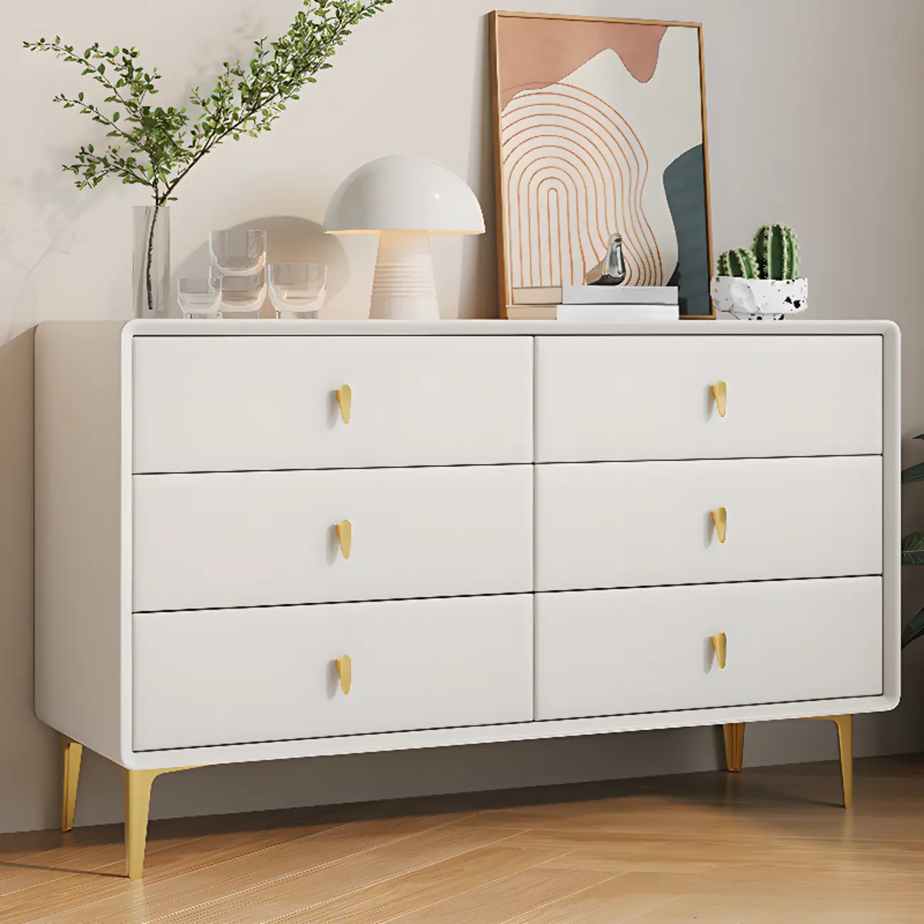 Modern Wood Dresser with Drawers for Bedroom Image - 5 | homeyfad
