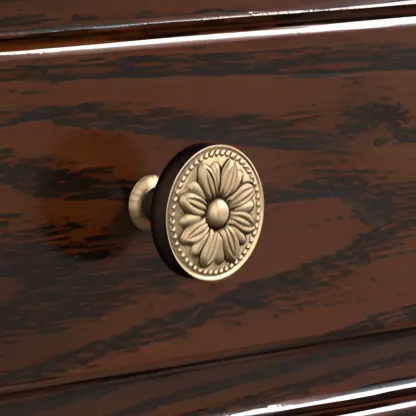 Modern Dark Wood Lingerie Chest with Elegant Design Image - 6