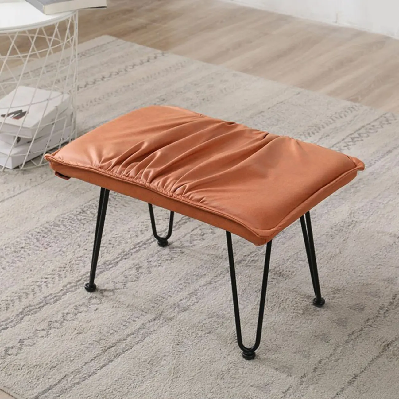 Cotton Upholstered Rocking Chair with Removable Cushions Image - 20 | homeyfad